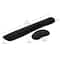 Mind Reader Harmony Collection Black Ergonomic Wrist Rest Set for Keyboard & Mouse